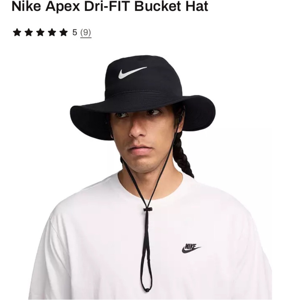 Nike Black Performance Bucket Hat